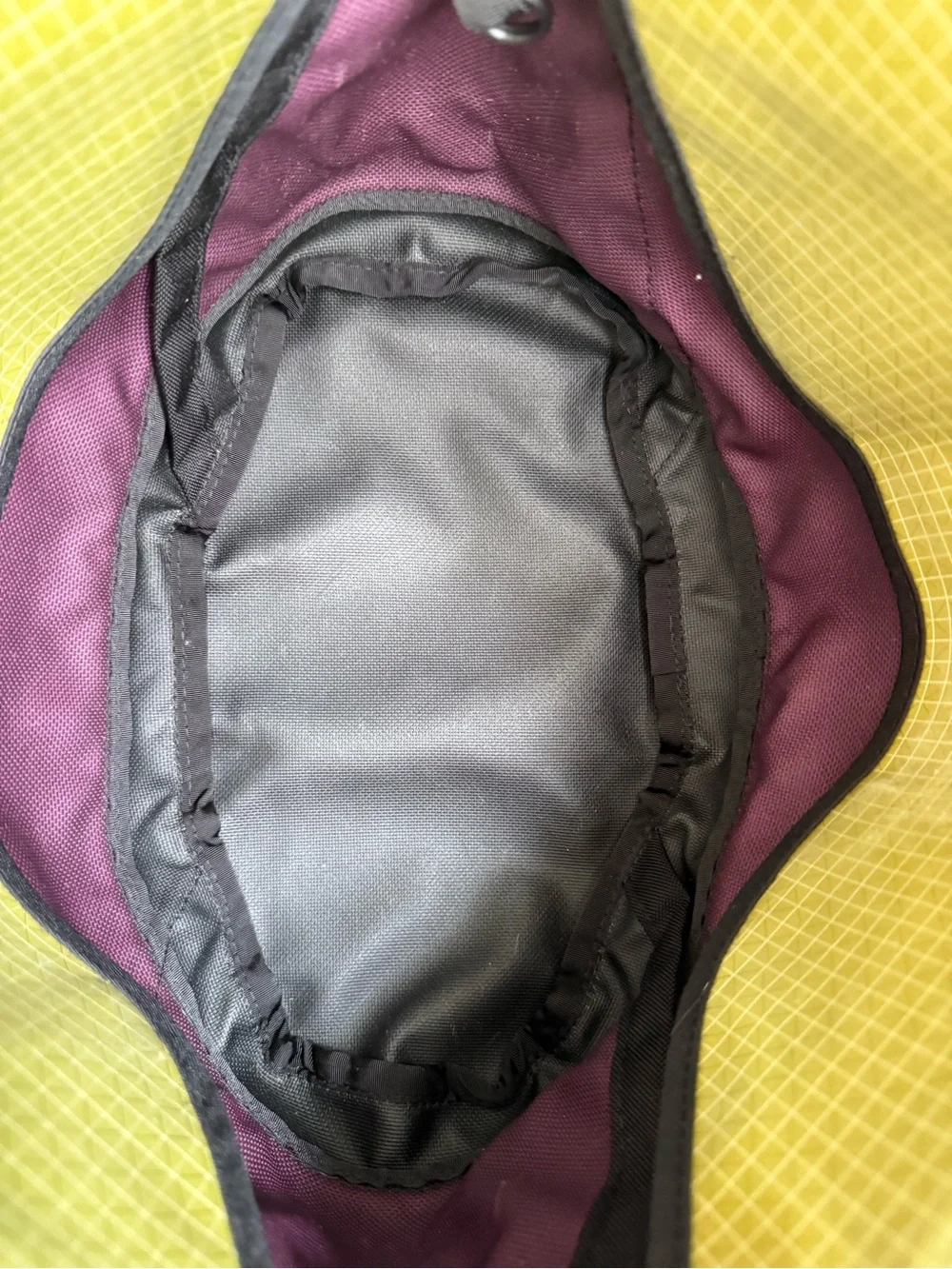Tom Bihn Swift Purple Tote Shoulder Craft Bag, no yarn sack